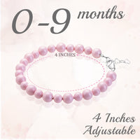 Girls Pastel Rose Pearl Bracelet