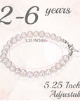 Toddler Cross Pearl Bracelet Sterling Silver Girl Jewelry