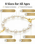 14K Gold Plated Baby Cross Bracelet Baptism Jewelry