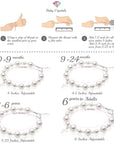 Sterling silver Cross White Pearl Bracelet for Girls Baptism & Christening
