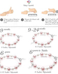 Sterling Silver Cross Baptism Bracelet for Girls - Pink & White Pearl Clear Crystals
