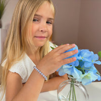 Teen Girl Elegant Bracelets with Lavender Pearls