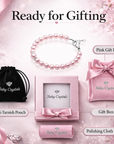 Pink Pearl Baby Bracelet, Sterling Silver Keepsake for Girls