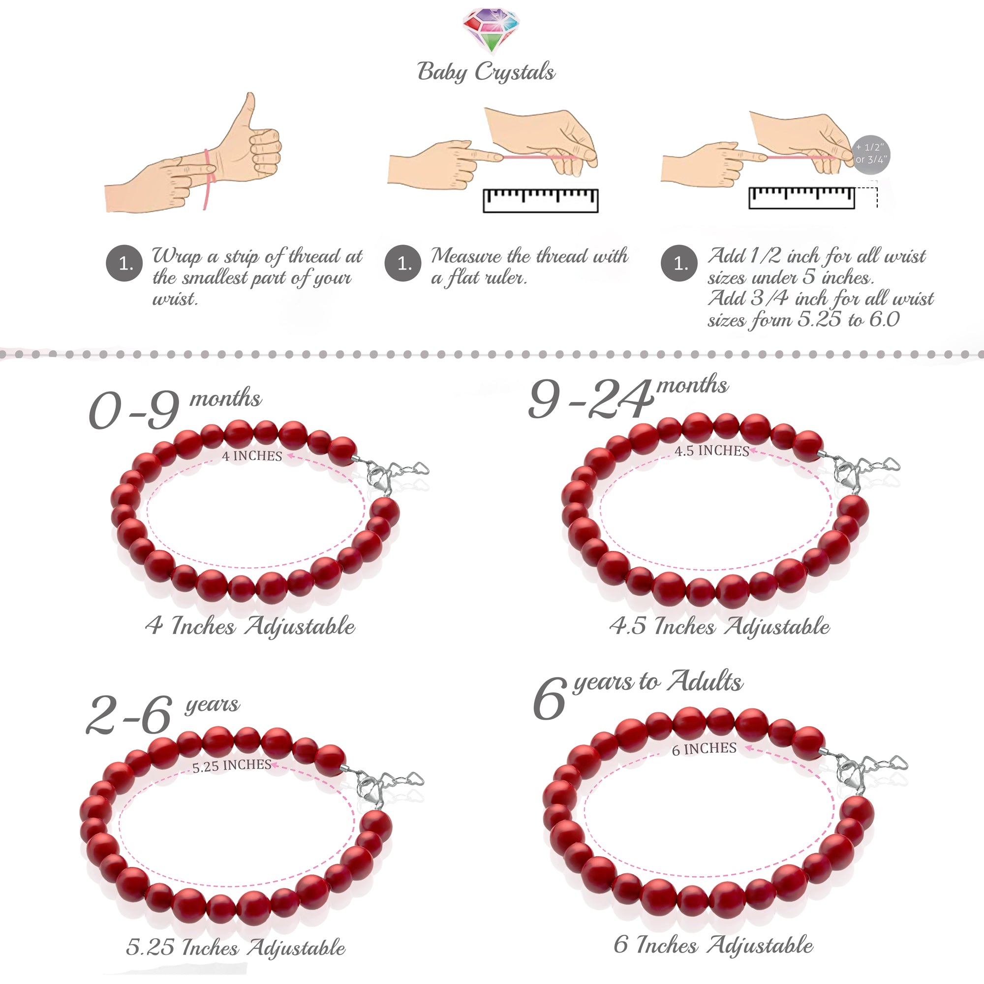 Girls Red Bracelet for Protection