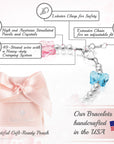 8 MM Multicolor Crystals Butterfly Bracelet for girls