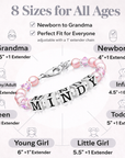Personalized Baby Name Bracelet – Pearl & Crystal Infant Jewelry Gift for Girls