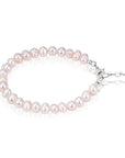 White Toddler Pearl Bracelet Sterling Silver Baby Jewelry