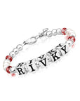 Baby Crystals Birthstone Bracelet Personalized Name Pearl Bracelet for girls