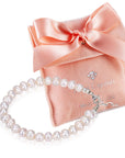 Toddler Cross Pearl Bracelet Sterling Silver Girl Jewelry