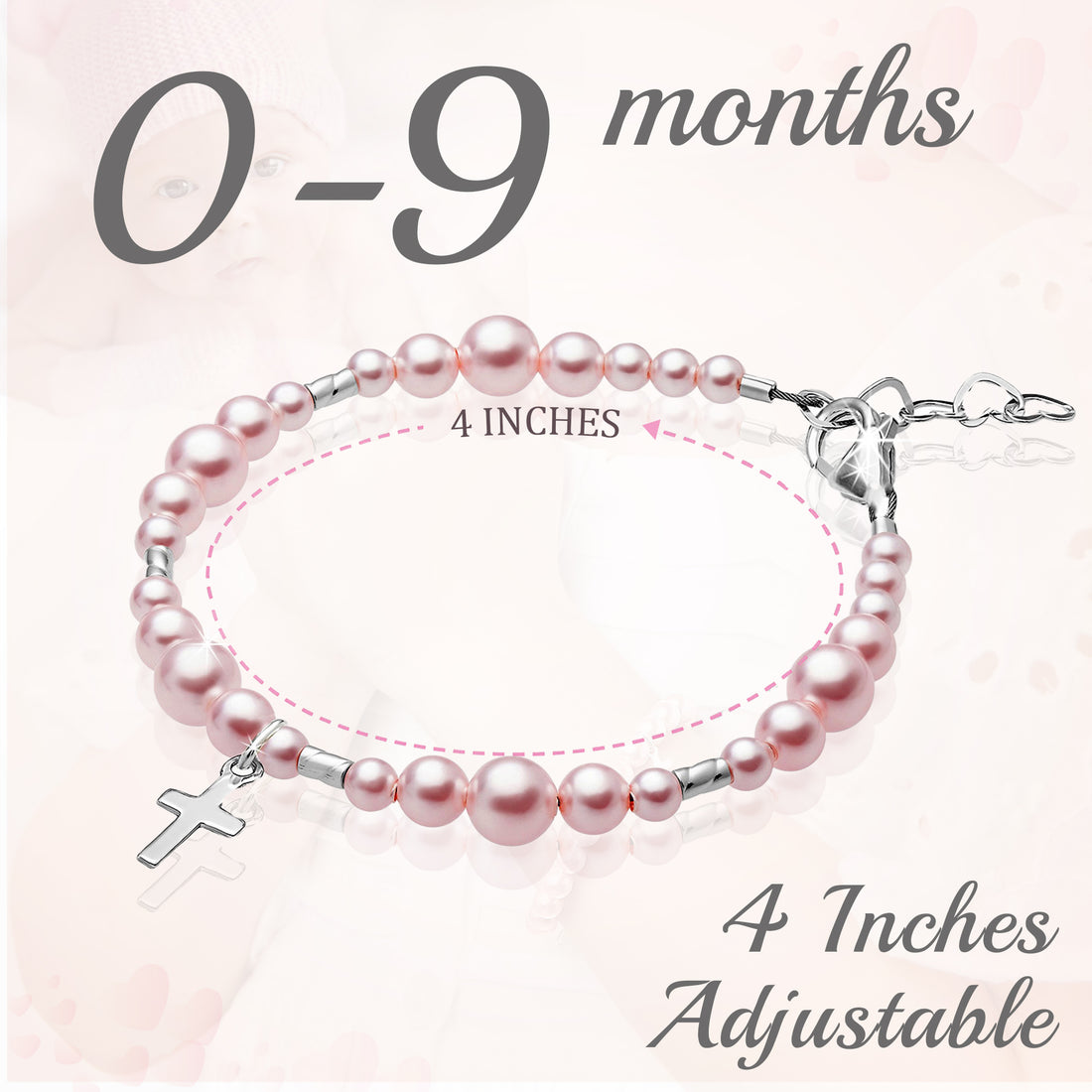 Baby rosary hotsell bracelet baptism