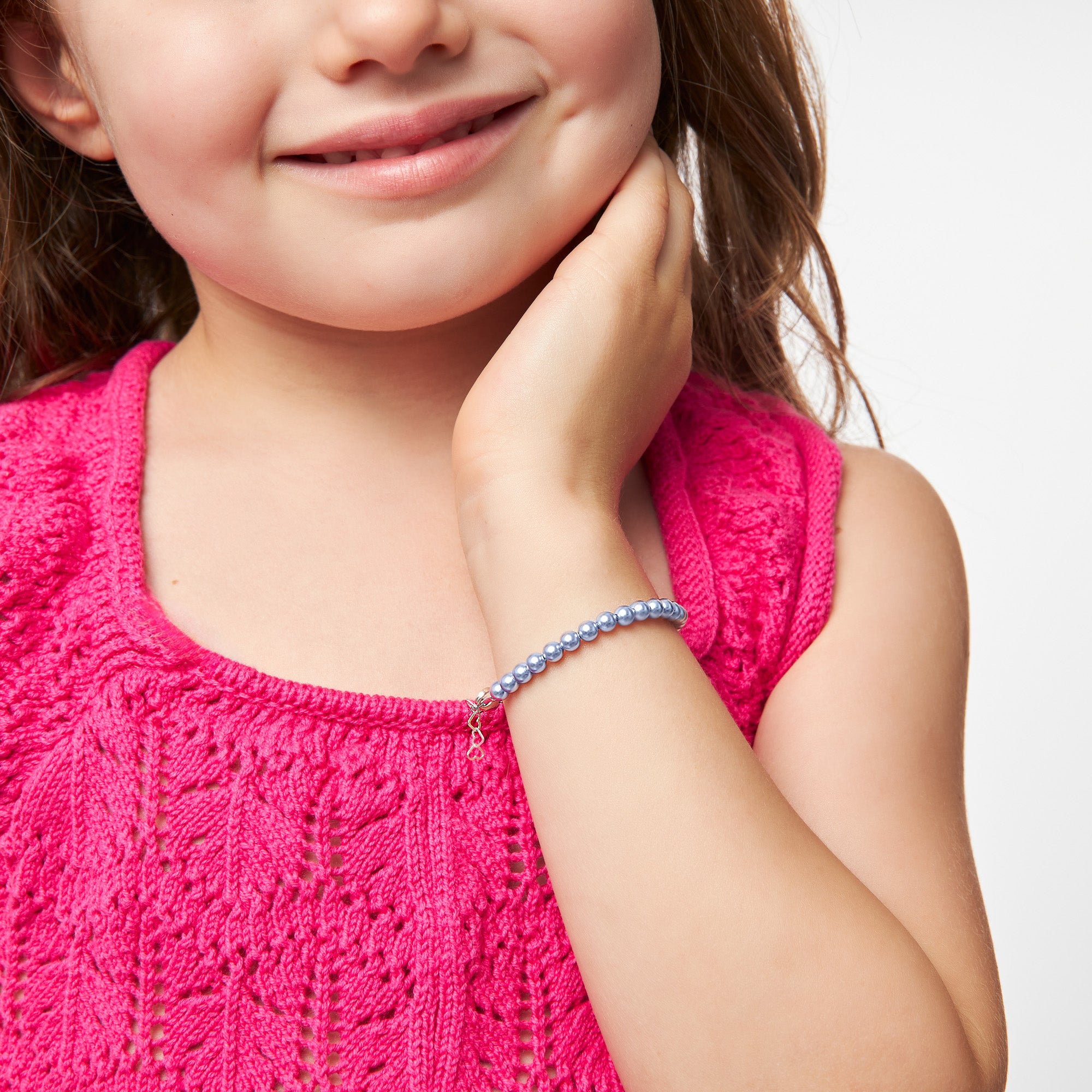 Lavender Pearl Baby Bracelet, Sterling Silver Gift for Girls