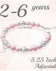 Little Girl Toddler Sterling Silver Heart charm Bracelet