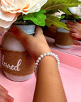 Freshwater White Pearl Bracelet, Sterling Silver Baby Jewelry
