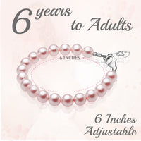 Teen Girl Elegant Bracelets with Pink Pearls