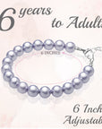 Teen Girl Elegant Bracelets with Lavender Pearls