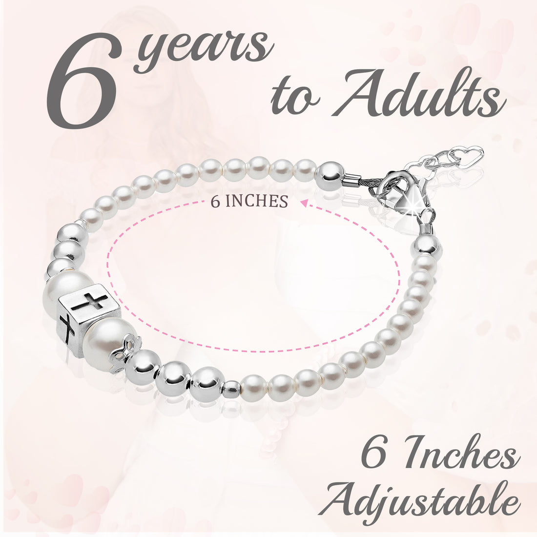 CHERISHED MOMENTS KAITLYN STERLING SILVER CROSS BAPTISM BRACELET – Bead  Shack Kids Boutique