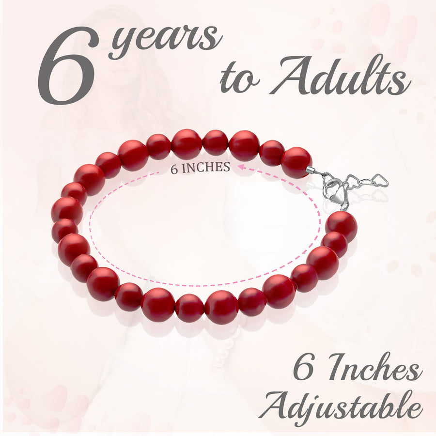 Teen Girl Red Bracelets for protection