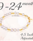 14K Gold Plated Toddler Pearl Bracelet Girl Jewelry