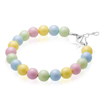 Multicolor Pastel Pearl Bracelet for Girls , High end Simulated Pastel Beads