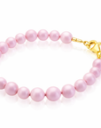 Infant Baby Girl Pastel Rose Pearl Bracelet