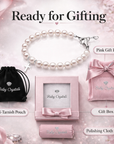 White Pearl Communion Bracelet, Girls Sterling Silver Cross Charm