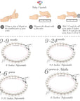 Sterling Silver Cross Charm White Pearl Bracelet for Girls - Christening & Baptism Gifts