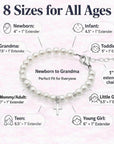 White Pearl Communion Bracelet, Girls Sterling Silver Cross Charm