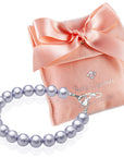 Teen Girl Elegant Bracelets with Lavender Pearls
