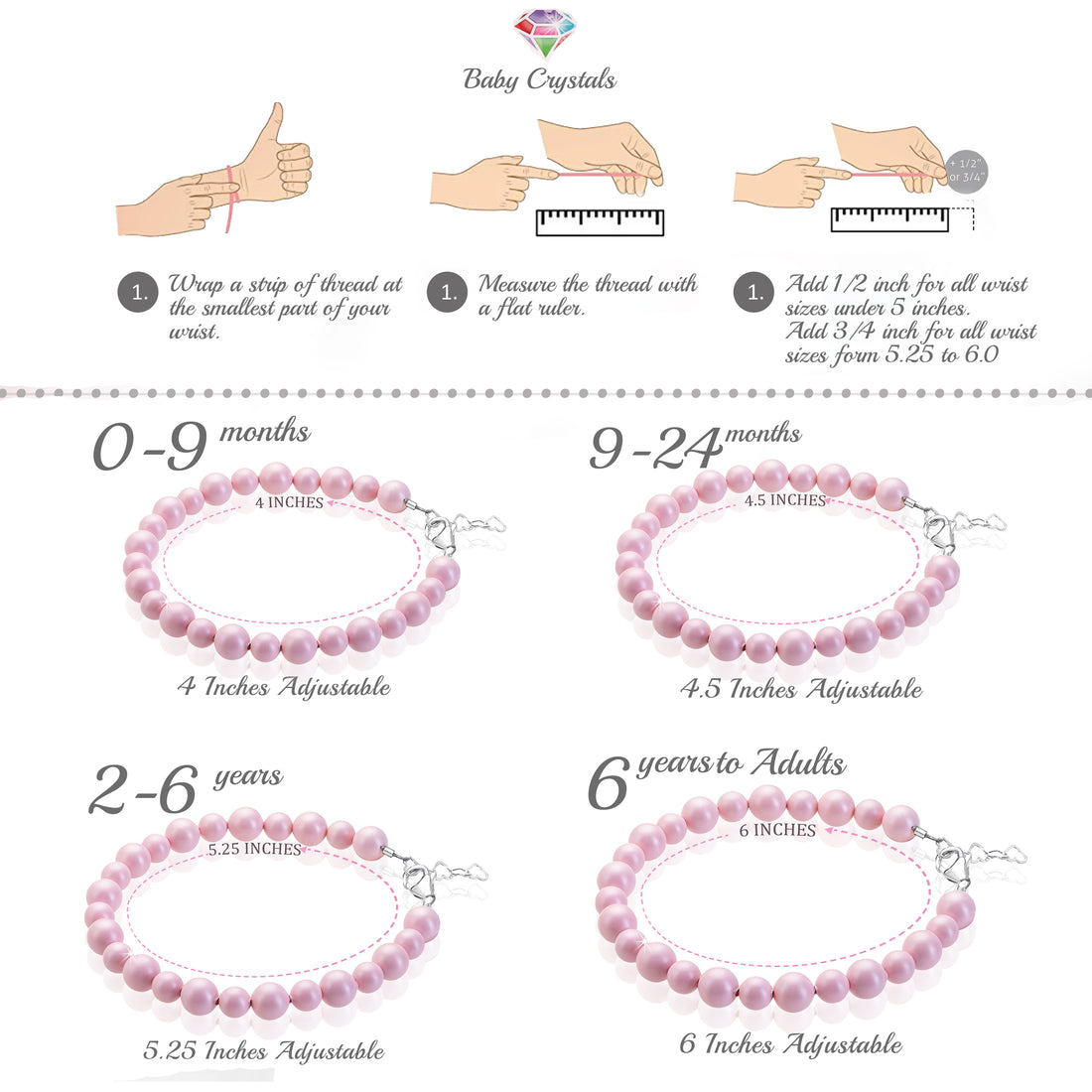 Girls Pastel Rose Pearl Bracelet