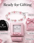 White & Pink Pearl Toddler Bracelet, Sterling Silver Keepsake