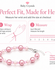 Baby Crystals Personalized Birthstone Bracelet for Girls & Women -Custom Initial Charm Bracelet,