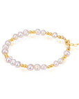 14K Gold Plated Toddler Pearl Bracelet Girl Jewelry