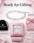 Freshwater Cultured White Pearl Baby Bracelet, Sterling Silver Beads Gift