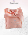 Sterling Silver Cross Baptism Bracelet for Girls - White Pearl Clear Crystals