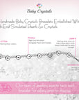 Sterling Silver Cross Baptism Bracelet for Girls - White Pearl Clear Crystals