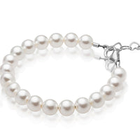 Little Girl Toddler Elegant Bracelet with White Pearls