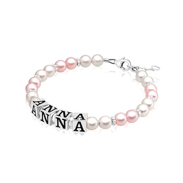Custom Initial Bracelet - Personalized Bracelets for Girls Baby to Mommy