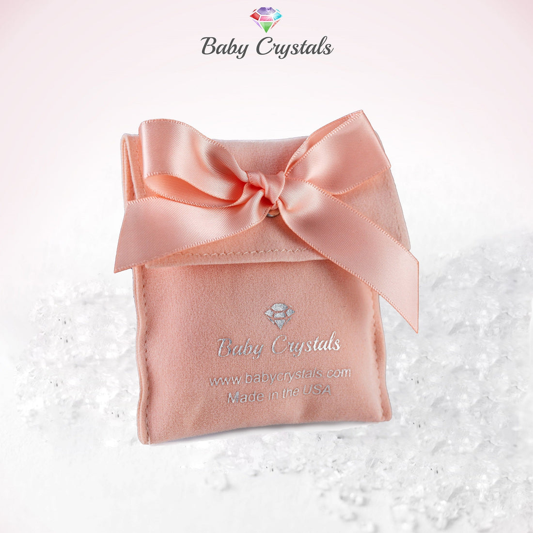 Custom Name Bracelet with Pink Peals and Pink Crystals
