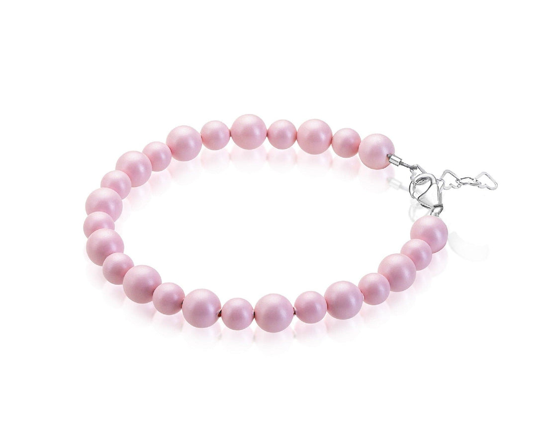 Girls Pastel Rose Pearl Bracelet