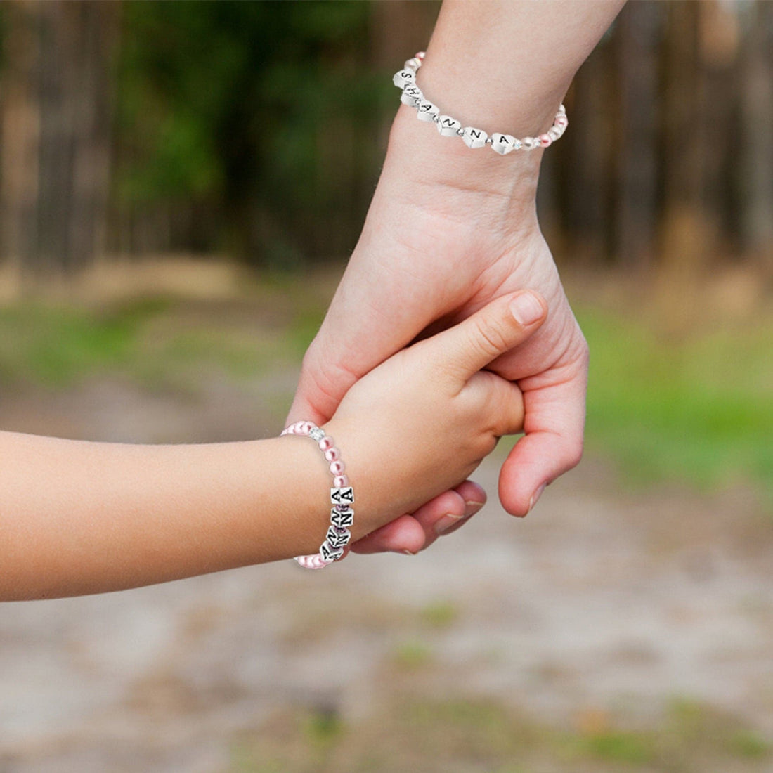 Custom Initial Bracelet - Personalized Bracelets for Girls Baby to Mommy