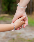 Custom Initial Bracelet - Personalized Bracelets for Girls Baby to Mommy