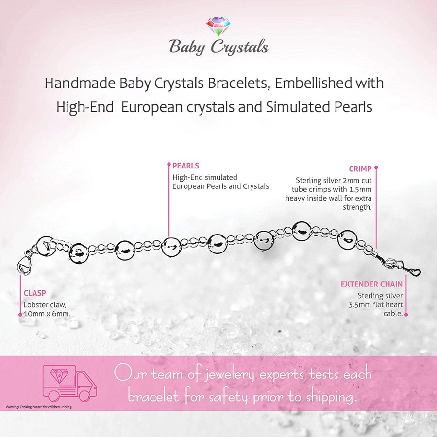 Custom Pearl Beaded Bracelet for Girls, Teens, Mom, and Grandma - Personalized Initial Pink Bracelet